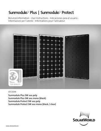Quick Guide for Users SolarWorld® solar modules
