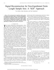 Signal Reconstruction For Non-equidistant Finite Length Sample ...