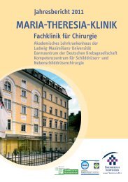 Jahresbericht 2011 - Maria-Theresia-Klinik
