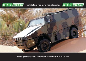 MPV | MULTI PROTECTION VEHICLE 4 x 4 | 6 x 6 - STI Steyr