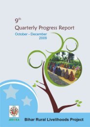 9th Quarterly Progress Report of JEEViKA.pdf - Bihar Rural ...