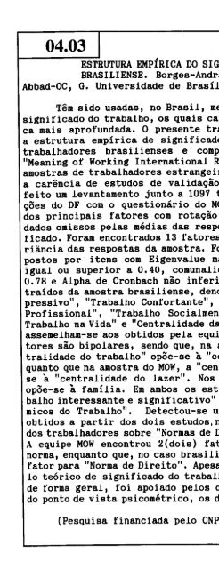 1995 - Sociedade Brasileira de Psicologia