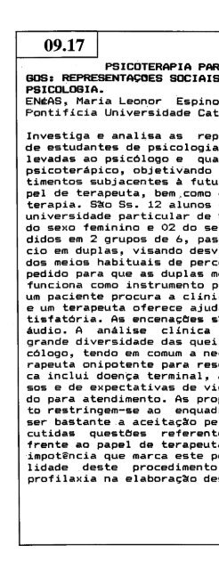 1995 - Sociedade Brasileira de Psicologia