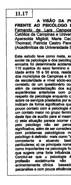 1995 - Sociedade Brasileira de Psicologia