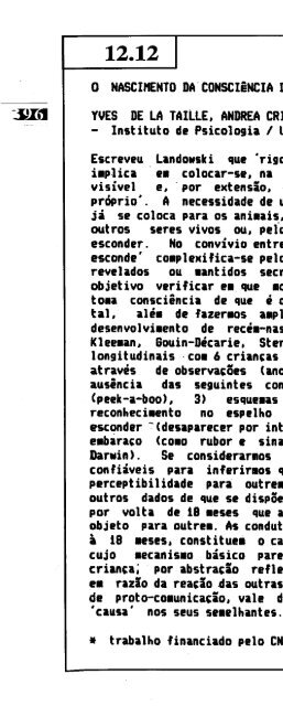 1995 - Sociedade Brasileira de Psicologia