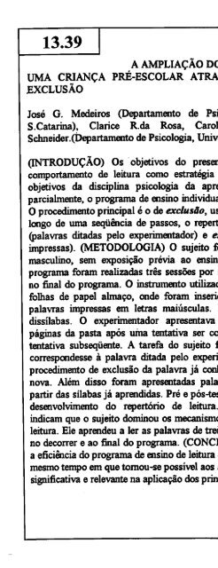 1995 - Sociedade Brasileira de Psicologia