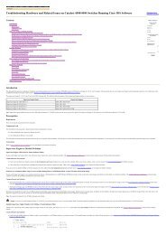 Troubleshooting Hardware and Related Issues on Catalyst 4500 ...