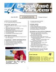 Gulfstream Breakfast Minutes, June 29, 2007, pg. 4 - Code7700