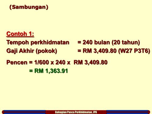 faedah terbitan kepada waris pegawai atau pesara yang ... - NRE