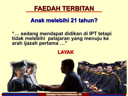 faedah terbitan kepada waris pegawai atau pesara yang ... - NRE