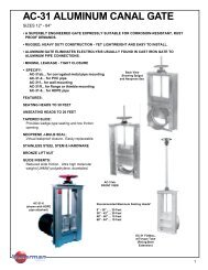 AC-31 ALUMINUM CANAL GATE