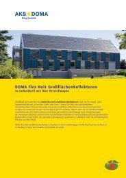 DOMA flex Holz GroÃflÃ¤chenkollektoren