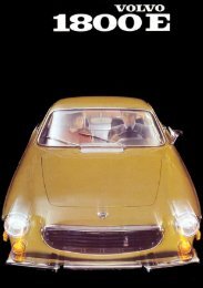 Volvo 1800E Brochure 1970 - Volvo 1800 Picture Gallery