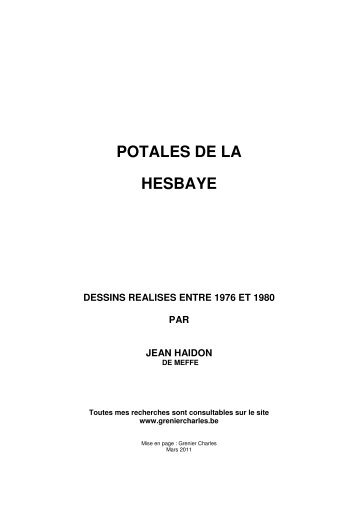 POTALES DE LA HESBAYE - Charles GRENIER
