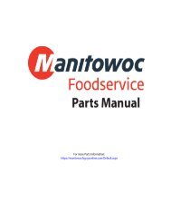 S0850 JC0895 Parts - Manitowoc Ice Inc