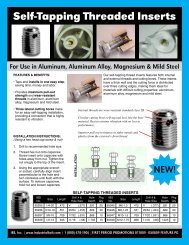 Self-Tapping Threaded Inserts