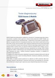 Tester diagnostyczny TEXA Axone 3 Mobile - TIPTOPOL