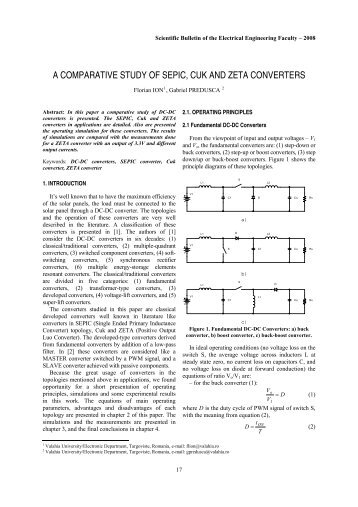 a comparative study of sepic, cuk and zeta converters - Scientific ...