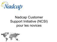 Nadcap Customer Support Initiative - Performance Review Institute