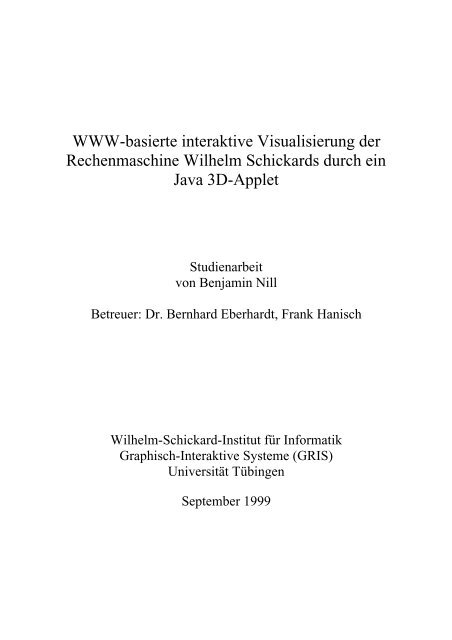 Wilhelm Schickard's Rechenmaschine - Computarium LCD