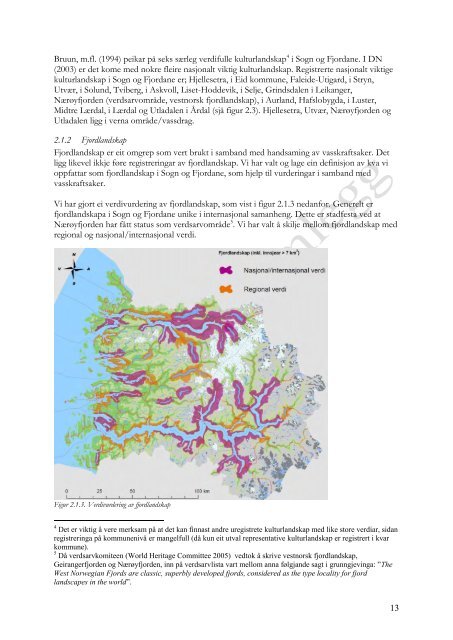 Regional plan med tema knytt til vasskraftutbygging - Sogn og ...