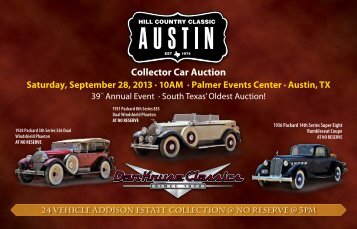 Collector Car Auction - Dan Kruse Classics