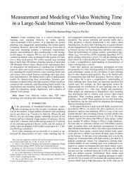 Measurement and Modeling of Video Watching Time in a Large ...