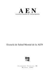 Cuaderno Técnico nº 11 - Asociación Española de Neuropsiquiatría