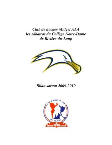 Club de hockey Midget AAA les Albatros du CollÃ¨ge Notre-Dame de ...