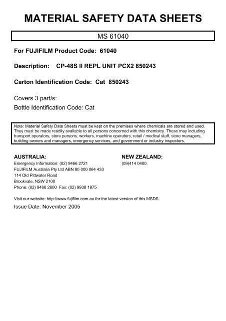CP48S II PC P2R PART A - FUJIFILM Australia