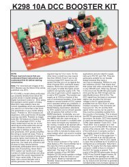 k298 10a dcc booster kit - Oatley Electronics