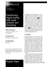 Transforming digital reading with visual- syntactic text formatting ...