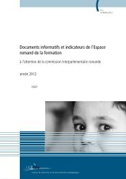 Documents informatifs et indicateurs de l'Espace ... - Publications