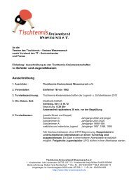 Tischtennis-Kreisfachverband Wesermarsch