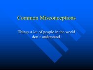 Common Misconceptions PowerPoint