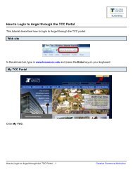 How to Login to Angel through the TCC Portal