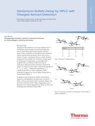 Gentamicin Sulfate Assay by HPLC with Charged Aerosol ... - Dionex