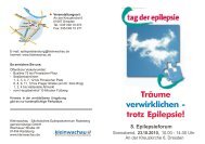 TrÃ¤ume trotz Epilepsie! verwirklichen - - Kleinwachau