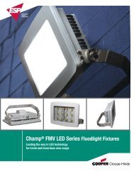 ChampÂ® FMV LED Series Floodlight Fixtures - Cooper Industries