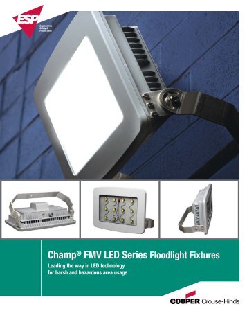 ChampÂ® FMV LED Series Floodlight Fixtures - Cooper Industries