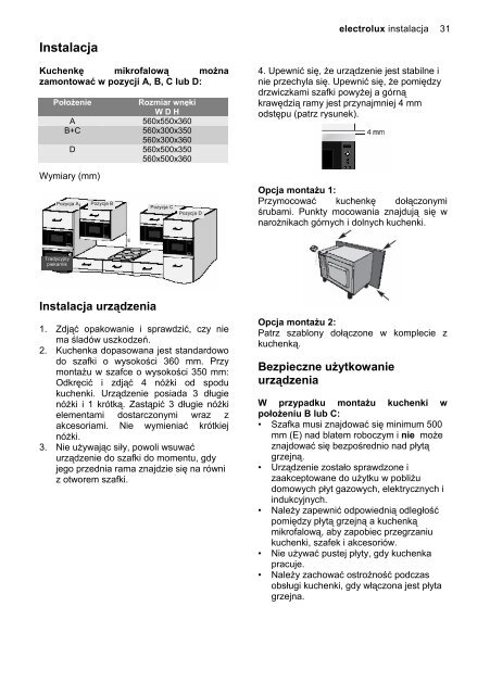 Instrukcja obsługi - Electrolux-ui.com