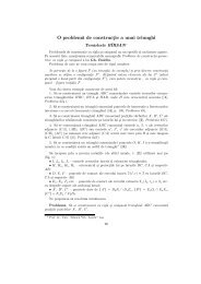 O problemÄ de construcÅ£ie a unui triunghi - Temistocle BÃRSAN