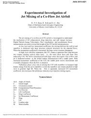 Experimental investigation of jet mixing of a co-flow jet airfoil