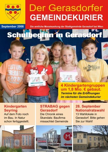 Gemeindekurier September-Ausgabe (3,41 MB) - Gerasdorf