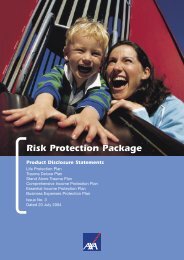 AXA Risk Protection Package PDS No3 200704 - riskinfo