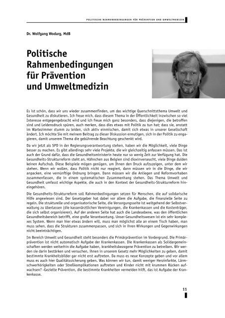 Umweltbelastungen und Gesundheit 9. Juni 1999 - Toxnet Infoportal ...