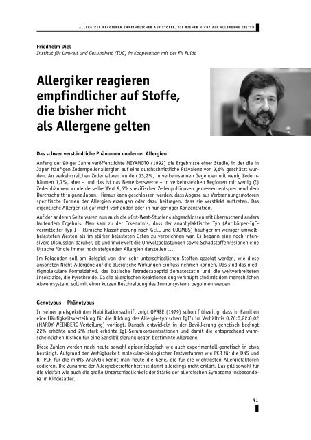 Umweltbelastungen und Gesundheit 9. Juni 1999 - Toxnet Infoportal ...