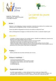 fiche action le carn.. - Vivons en forme