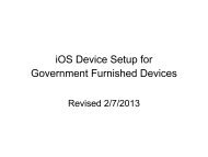 iPhone / iPad IOS Device Setup - NOAA