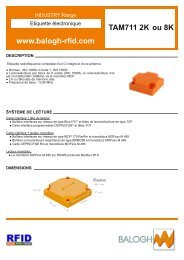 Fiche technique TAM711 2K et 8K - Balogh technical center